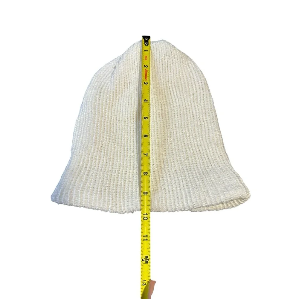 NEW knitted handmade beanie hat adult one size teen men women double layer thick